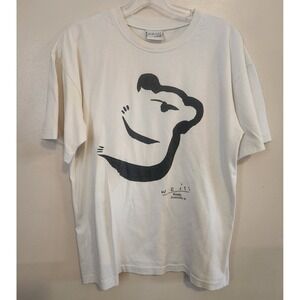 Vintage Koala Weiss Shirt Single Stitch‎ White And Black Art Australia Small